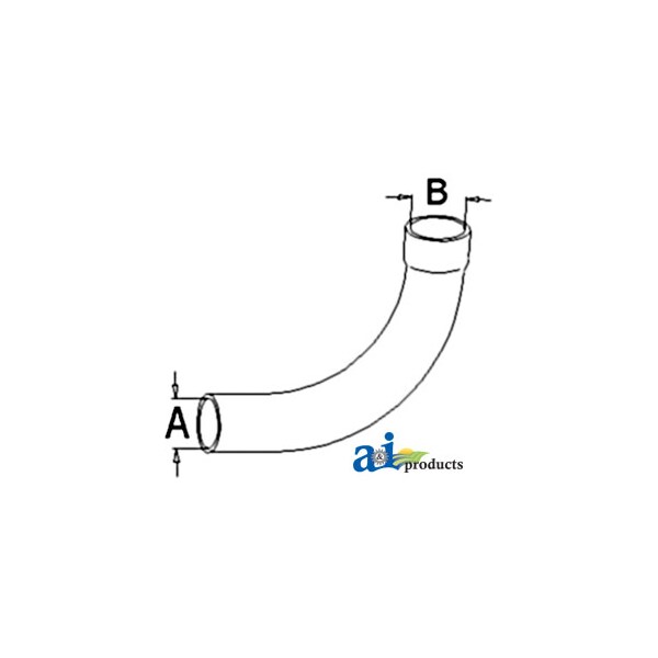 Radiator Hose, Upper 18" x3" x3"
